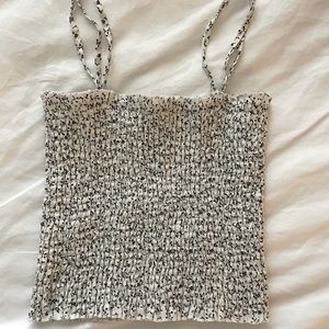 brandy melville scrunched tank top